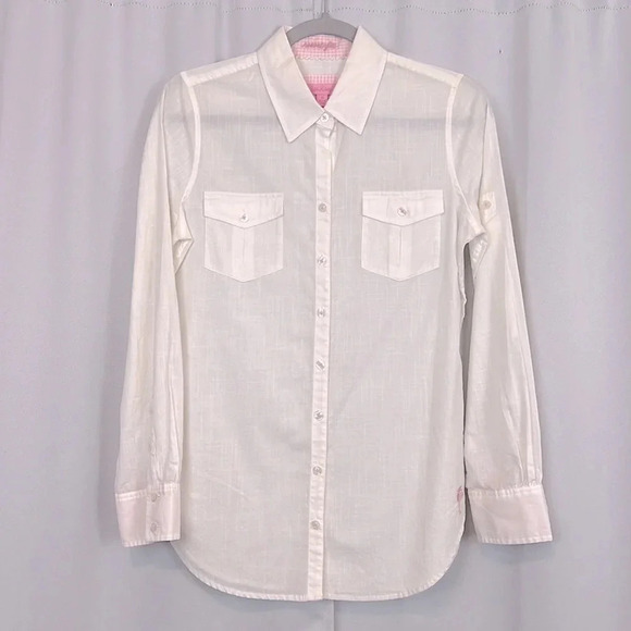 Lilly Pulitzer Resort Fit Button Up Long Sleeve Shirt Size XS - Picture 1 of 7